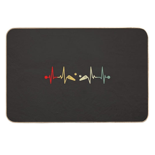 Pinball Machine Heartbeat Vintage  Eco-Friendly Bath Mat