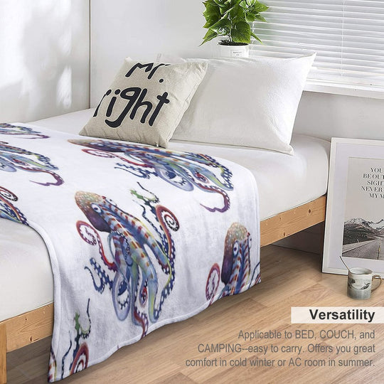 Octopus Compact Throw Blanket