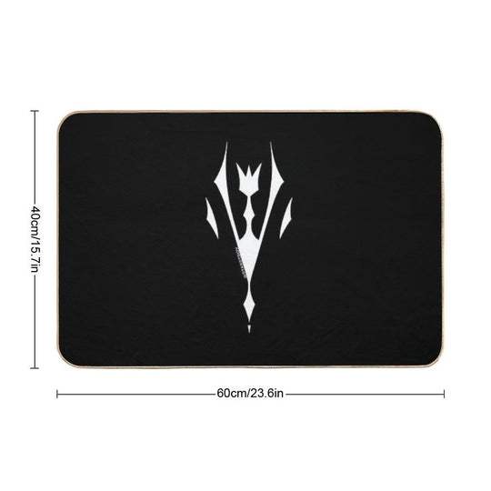 Tofu Logo White Durable Bath Mat