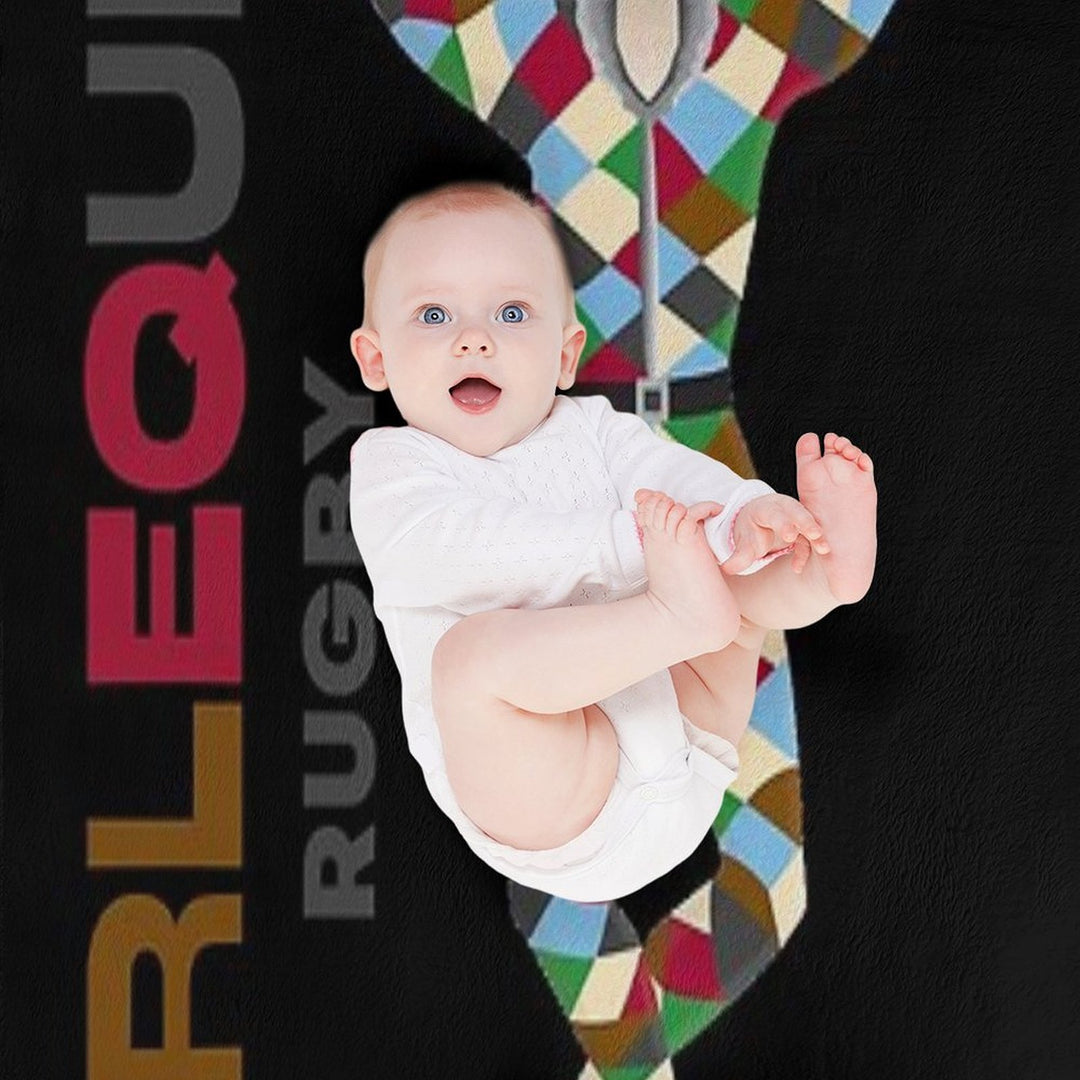 Harlequins Rugby Essential Machine-washable Throw Blanket