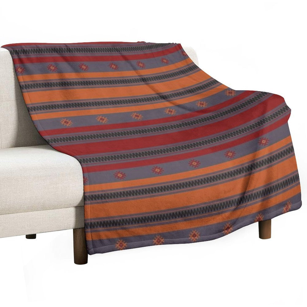 Oriental Kilim Rug 3 Wrinkle-free Throw Blanket