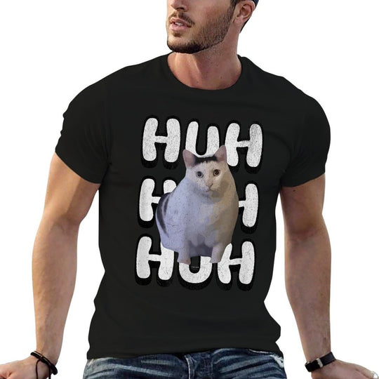 Huh! Cat Meme, Popular Internet Meme CAT DAY Christmas Men Women Kids  High-quality Stitching T-Shirt