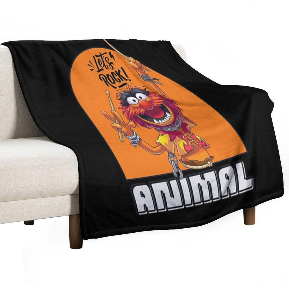 Muppets - Animal (Let's Rock!) Eco-conscious Throw Blanket