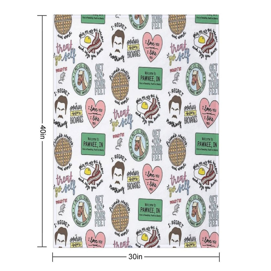 Parks And Recreation TV Show Art Quick-dry Throw Blanket