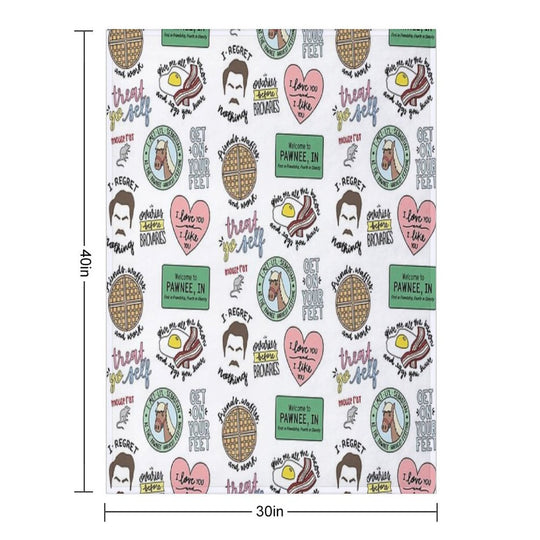 Parks And Recreation TV Show Art Quick-dry Throw Blanket
