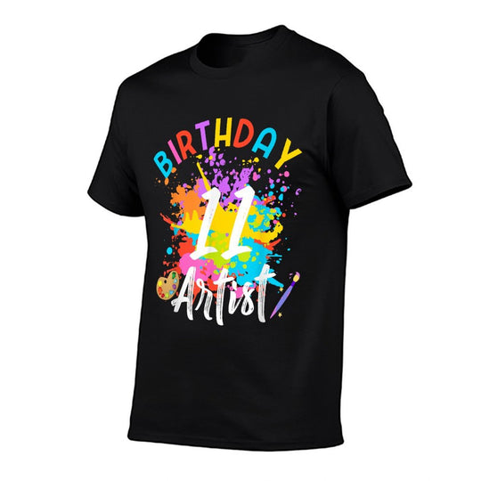 11 Year Old Birthday Art Painting Party 11th Bday Artist Boy  Moisture-wicking T-Shirt