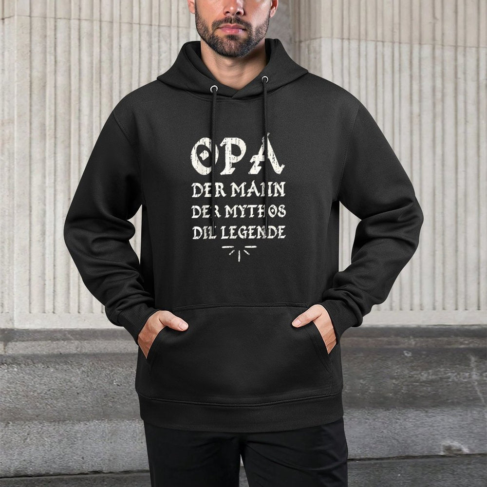 Opa German Grandpa The Myth The Legend Gift Unisex Design Hoodie