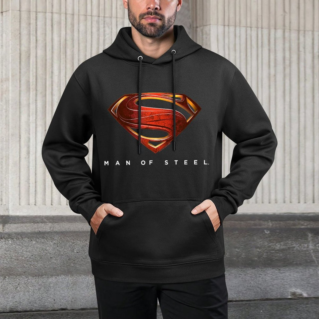 Superman Man of Steel New Logo Moisture-Wicking Hoodie