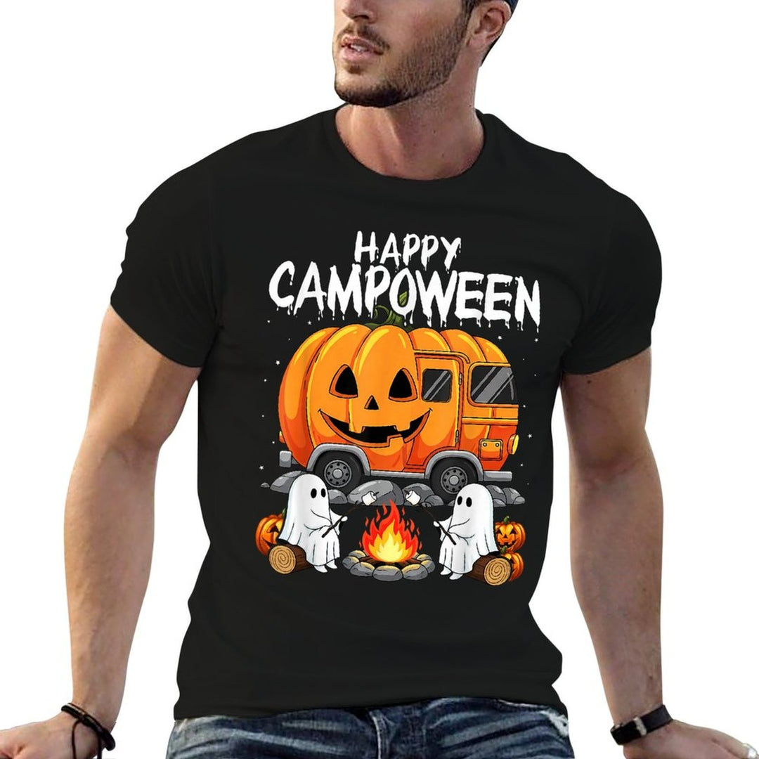 Happy Camp-O-Ween Halloween Camping Ghosts And Campfires  Affordable Price T-Shirt
