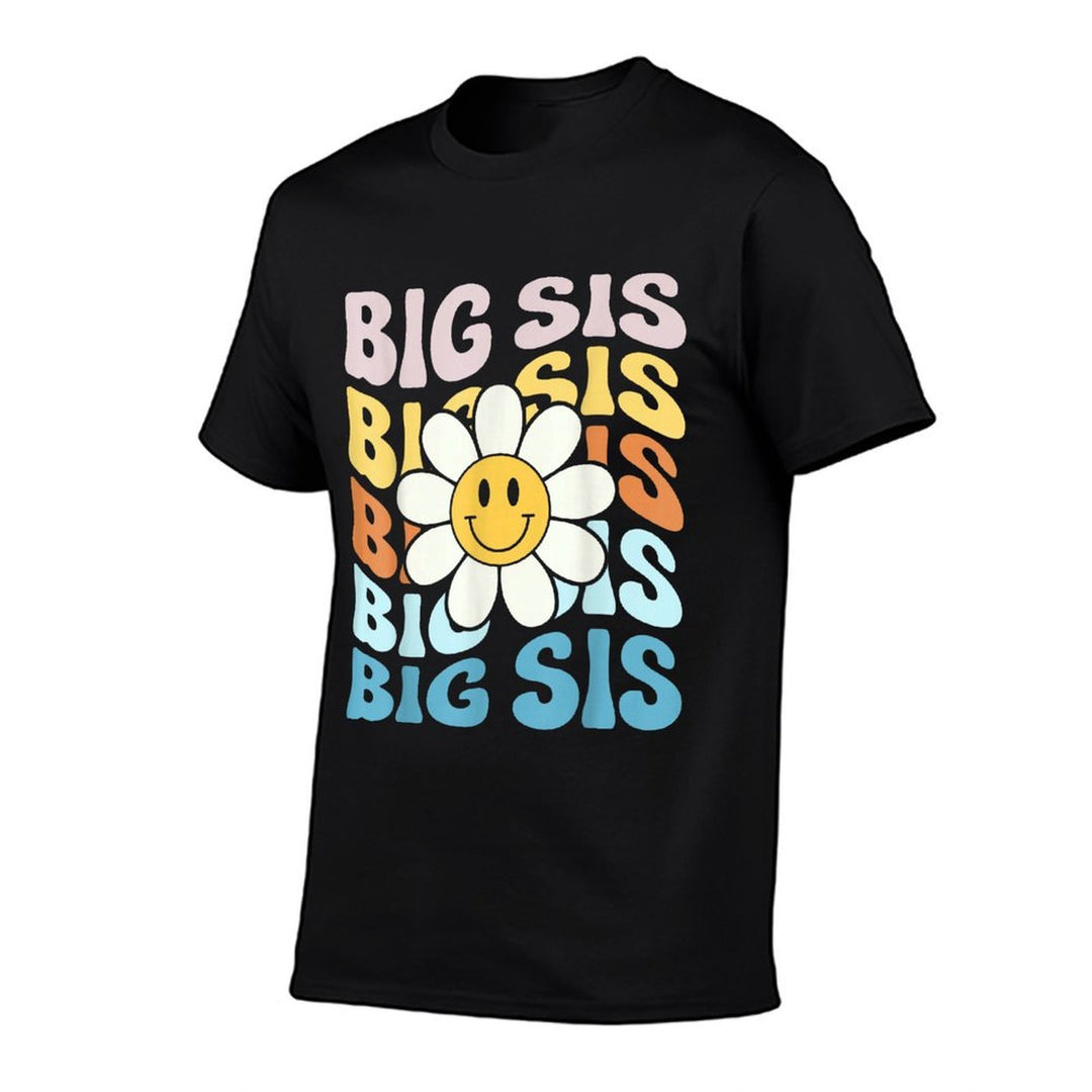 Soon To Be New Big Sister Retro Proud Big Sis Announcement  High-quality Stitching T-Shirt