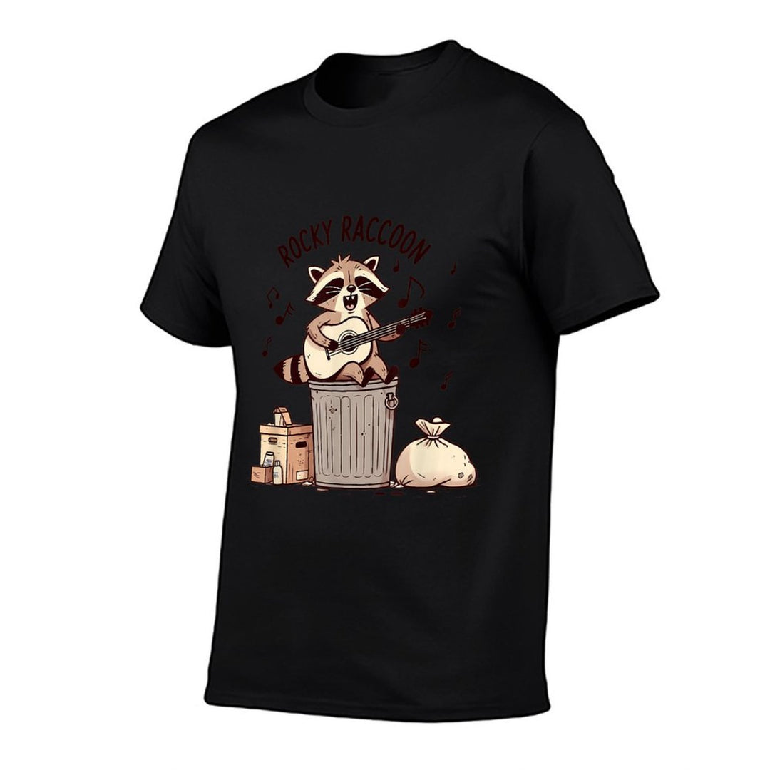 Funny Rocky Raccoon Guitar Playing Raccoon Music Lover  Durable T-Shirt