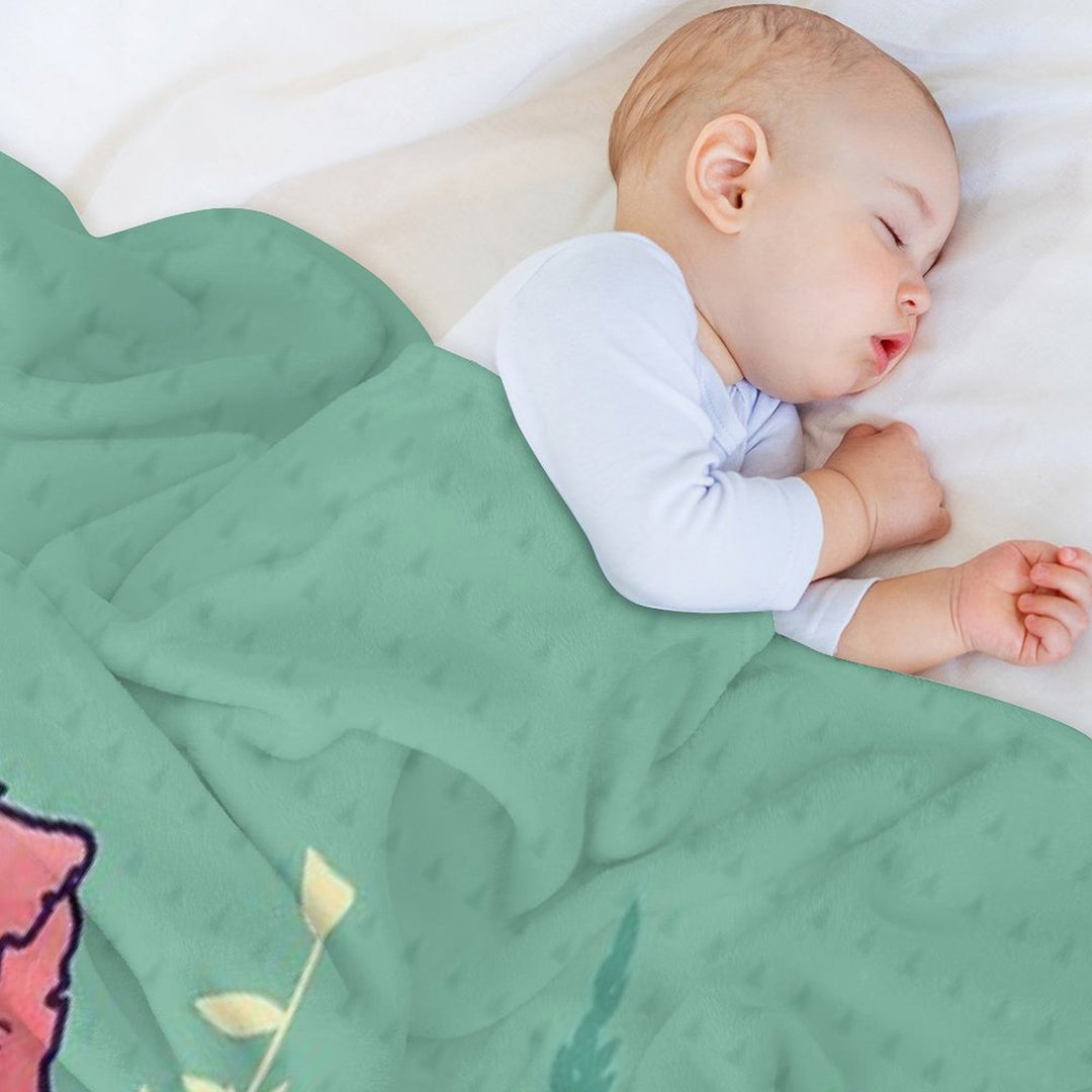 Summer Field Plush Throw Blanket