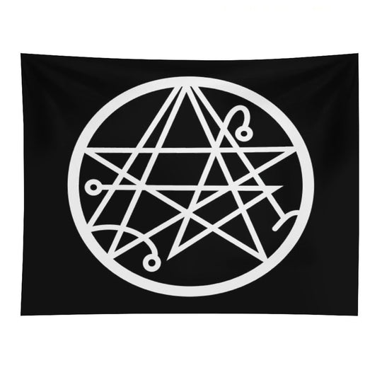 The Necronomicon Gate Symbol Tapestry