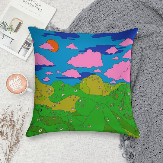 Miss Mountains Soft Home Decor Throw Pillow