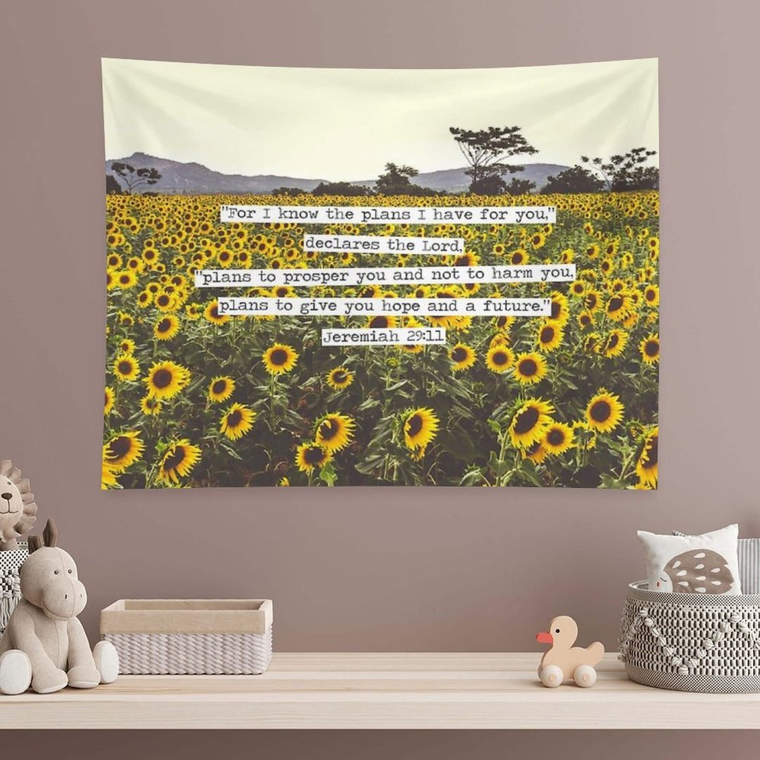 Jeremiah Sunflowers Tapestry