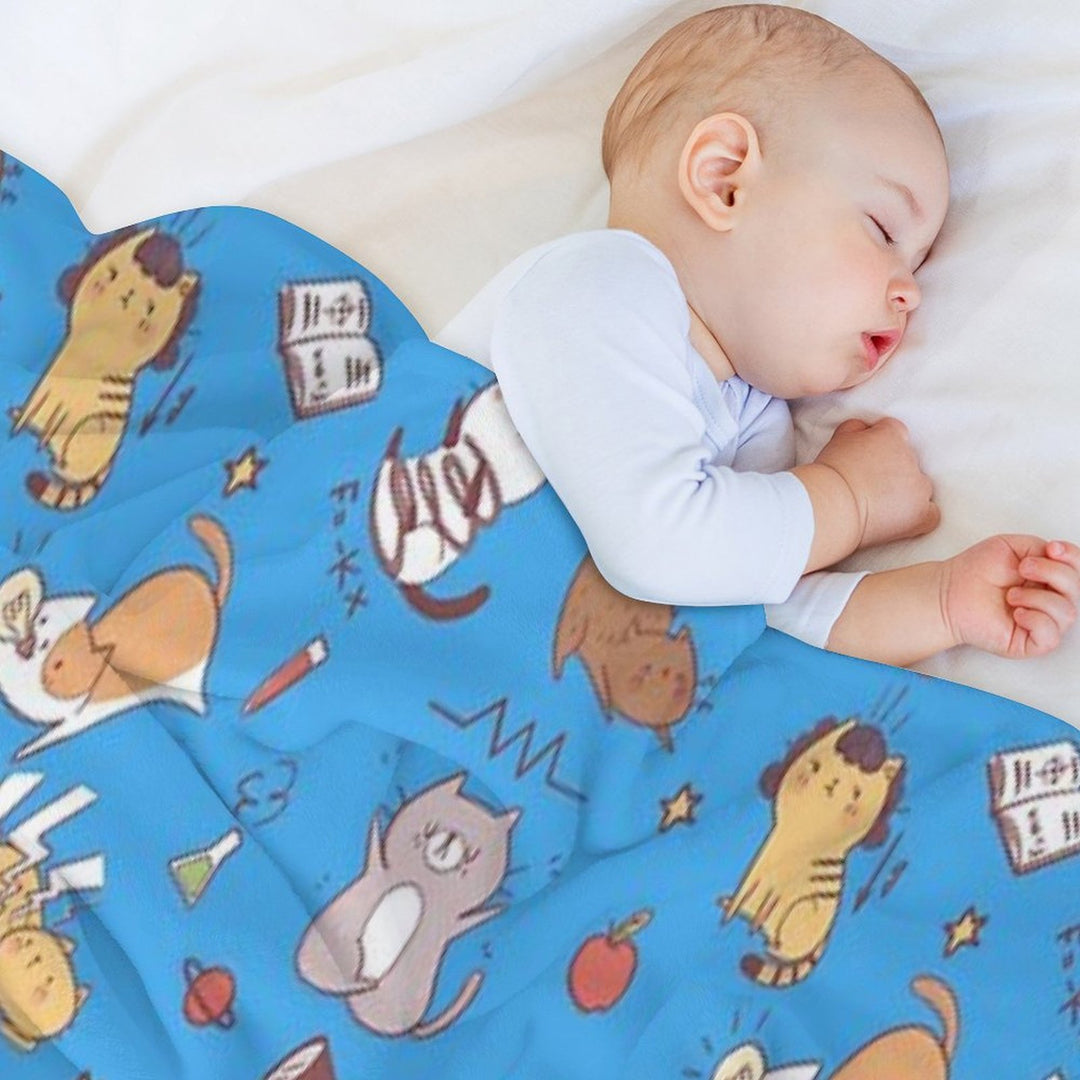 Science Kittens Anti-pilling Throw Blanket