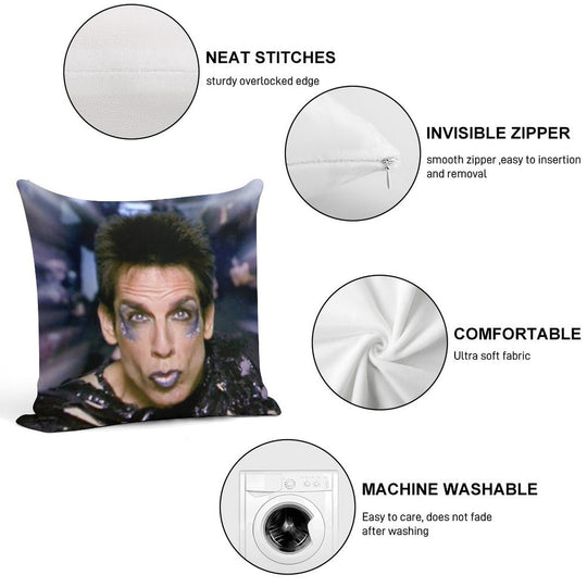 Zoolander Blue Steel Meme Soft Gift Ready Throw Pillow