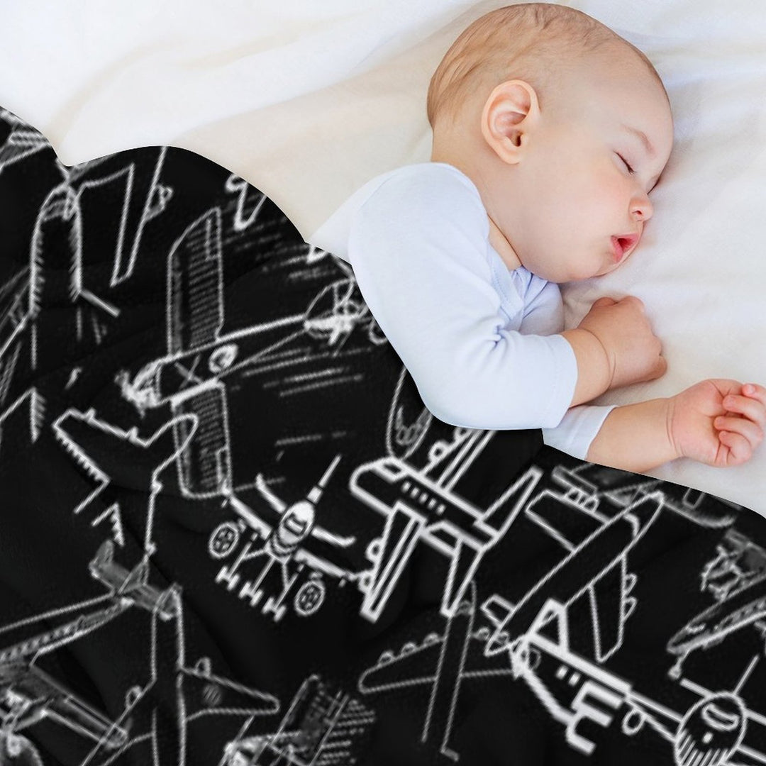 Airplanes Love Eco-conscious Throw Blanket