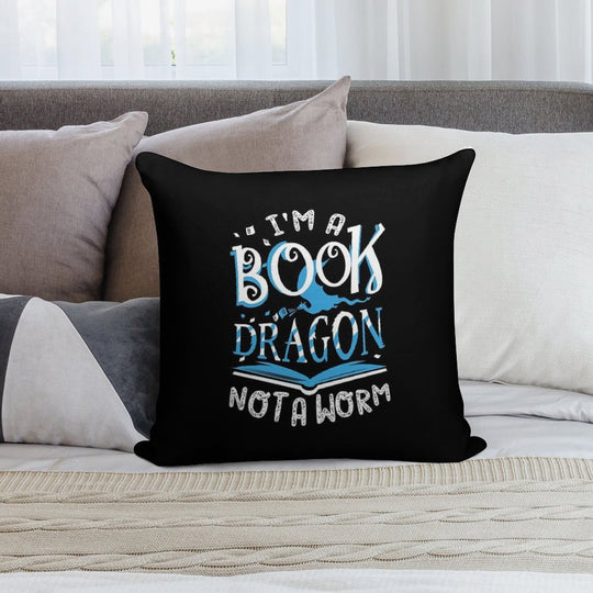 Book Dragon Soft Style Accent Throw Pillow