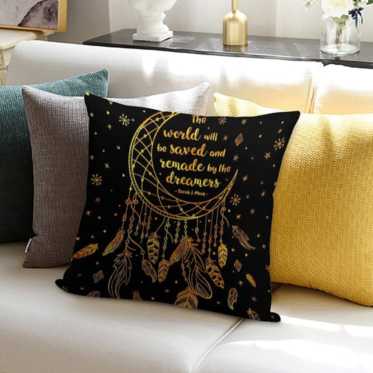 Saved And Remade - Gold Soft Washable Throw Pillow