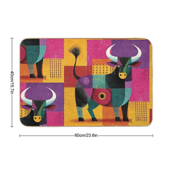 Taurus Once They Decide To Do Something...  Repositionable Bath Mat