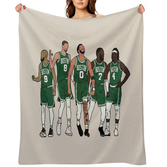 D White, KP, Jrue & The Jays Machine-washable Throw Blanket