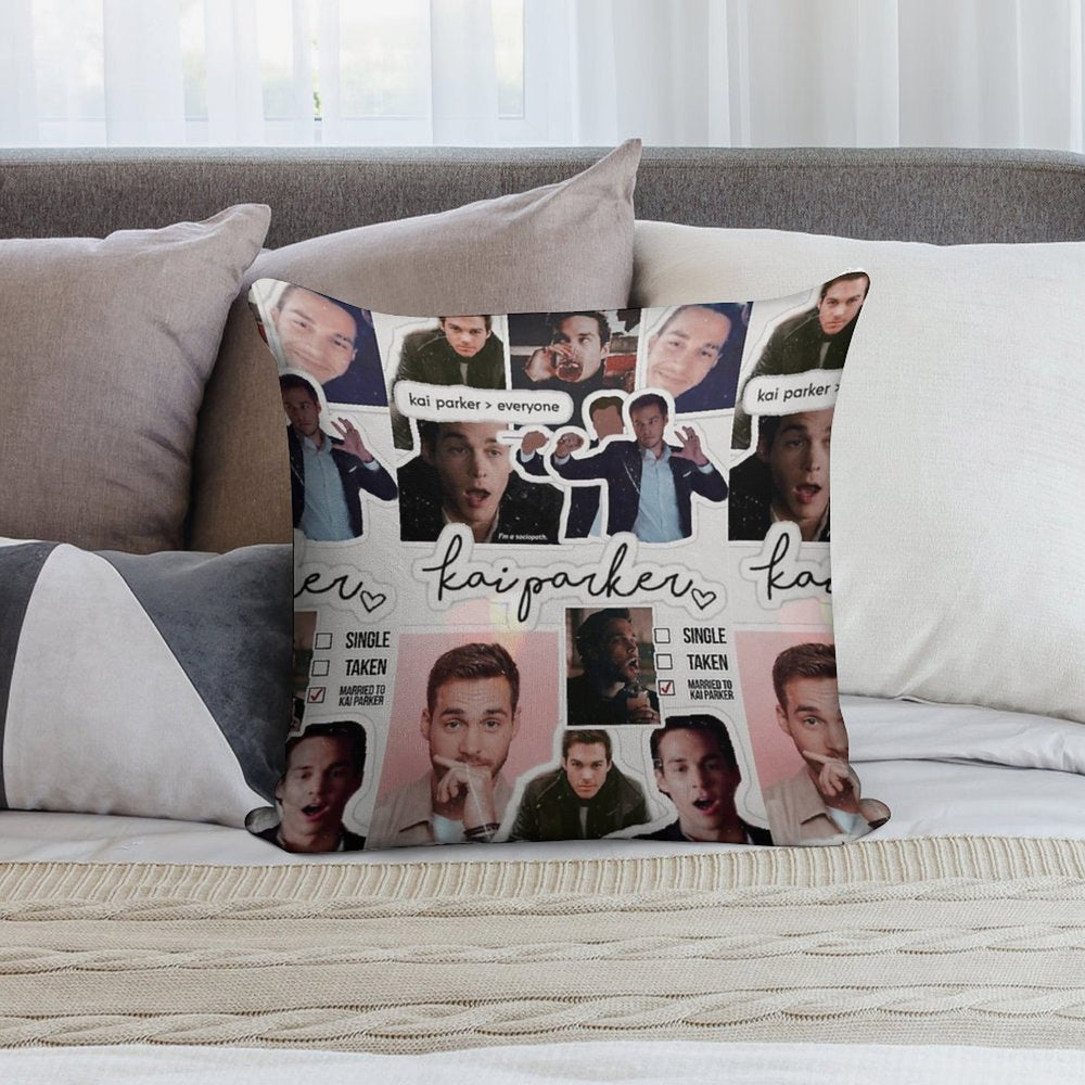 Kai Parker  Chris Wood Soft Gift Ready Throw Pillow