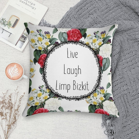 Live Laugh Limp Bizkit Soft Luxury Feel Throw Pillow