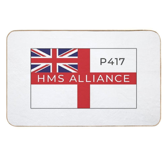 HMS Alliance P417 On British White Ensign - British Navy Amphion Class Submarine.  Multi-Purpose Bath Mat