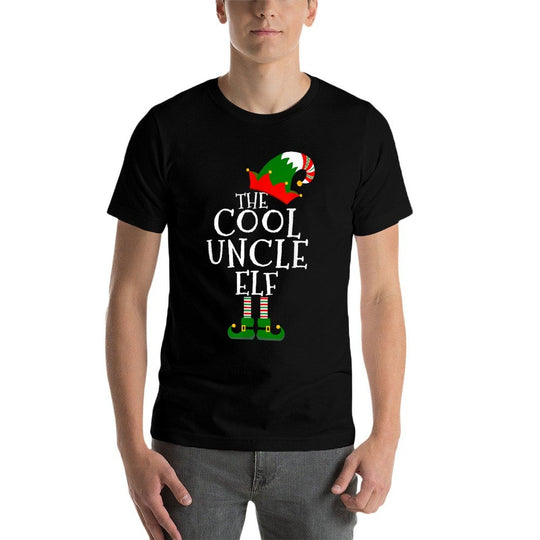 Fun The Cool Uncle Elf Gift Matching Family Group Christmas  Affordable Price T-Shirt