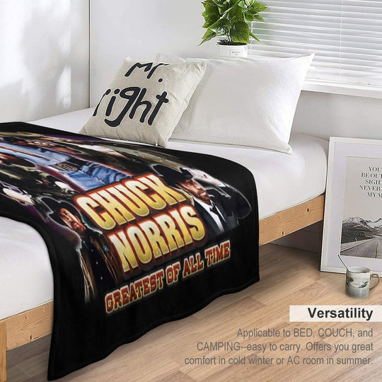 Chuck Norris GOAT All-season Throw Blanket