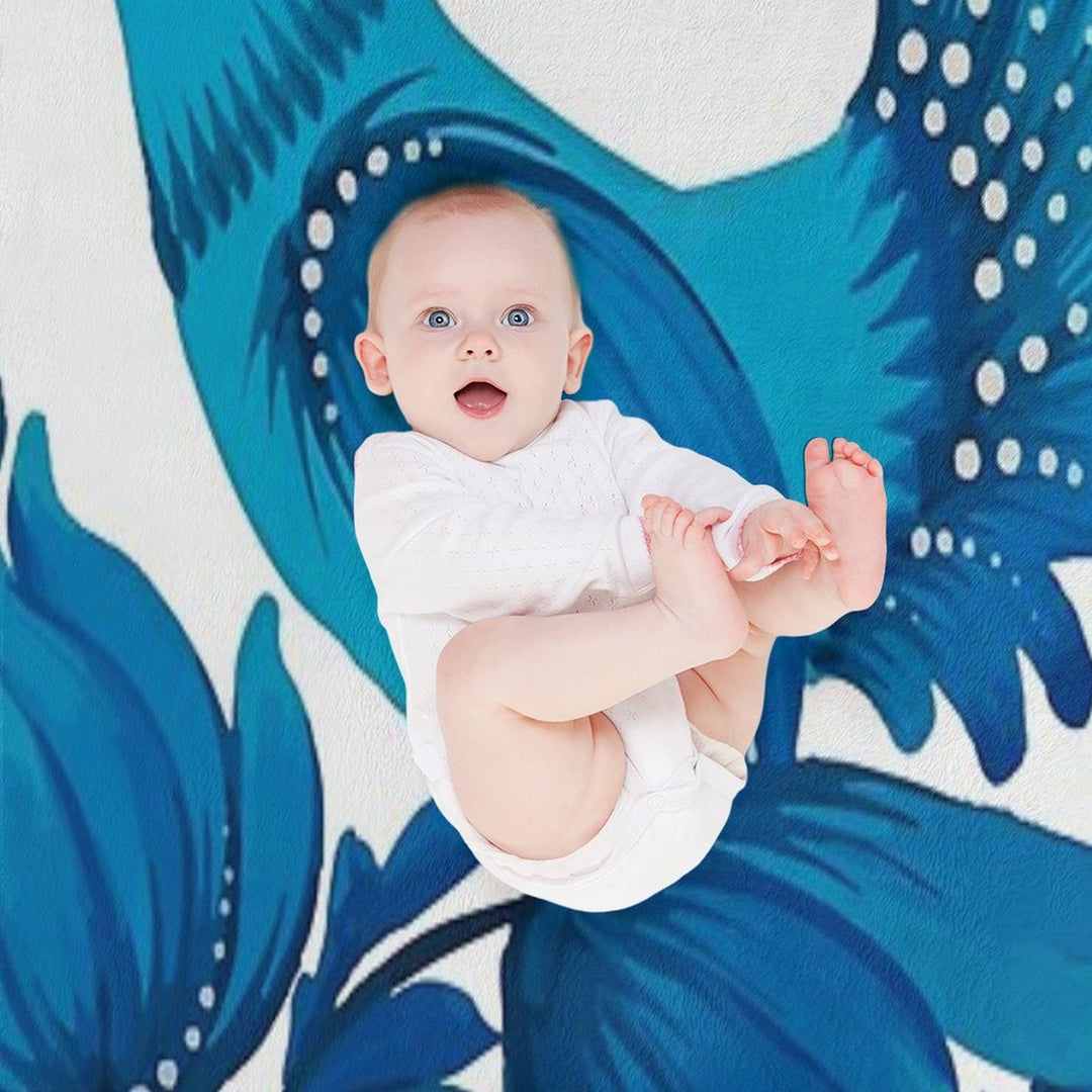 Blue Bird Compact Throw Blanket