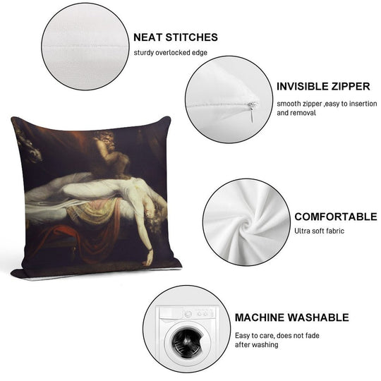 Henry Fuseli - The Nightmare1781 Soft Warmth Comfort Throw Pillow
