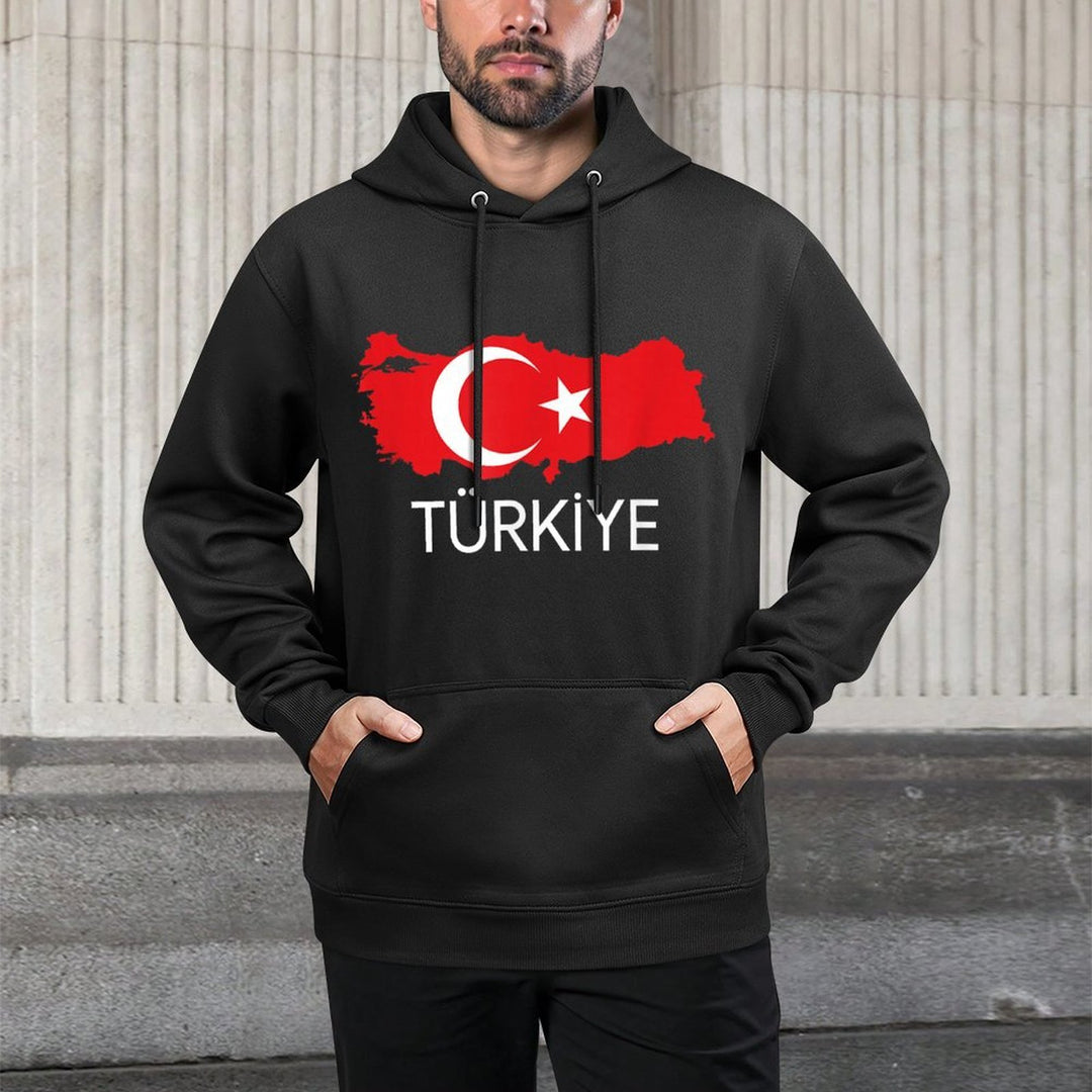 Turkey Design, Turkish, Turkey Map Harita, Türkiye Durable Construction Hoodie