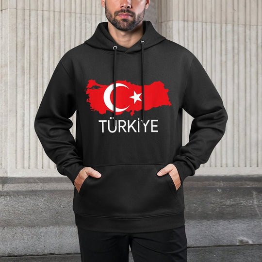 Turkey Design, Turkish, Turkey Map Harita, Türkiye Durable Construction Hoodie