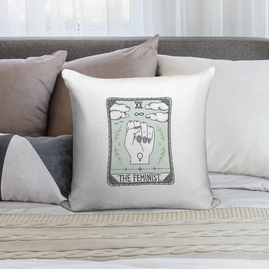 The Feminist Soft Bedroom Essential Throw Pillow