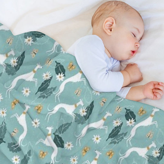 Greyhound And Butterfly Comfort Throw Blanket