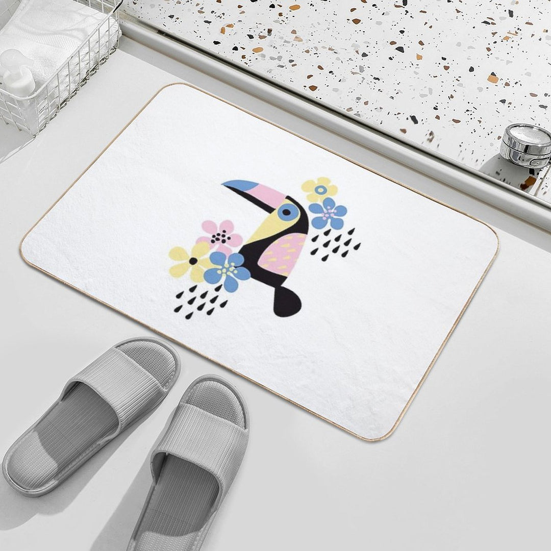 Tropical Summer  Easy To Clean Bath Mat