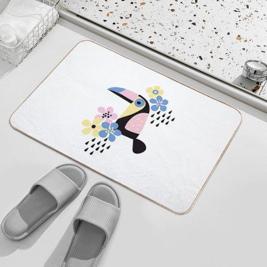 Tropical Summer  Easy To Clean Bath Mat