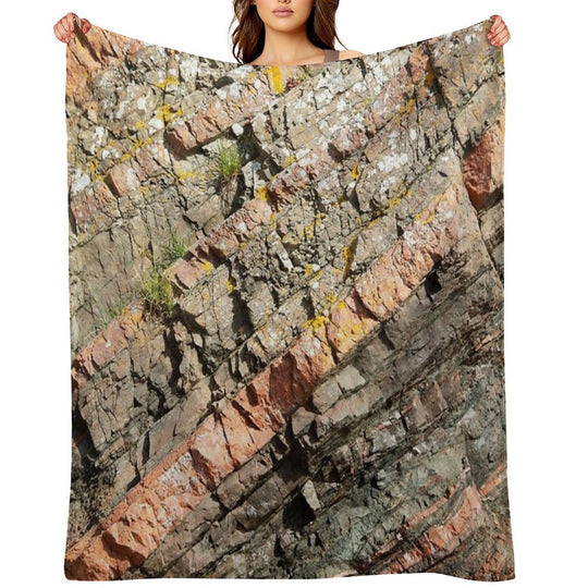 A Slice of Geology Versatility Throw Blanket