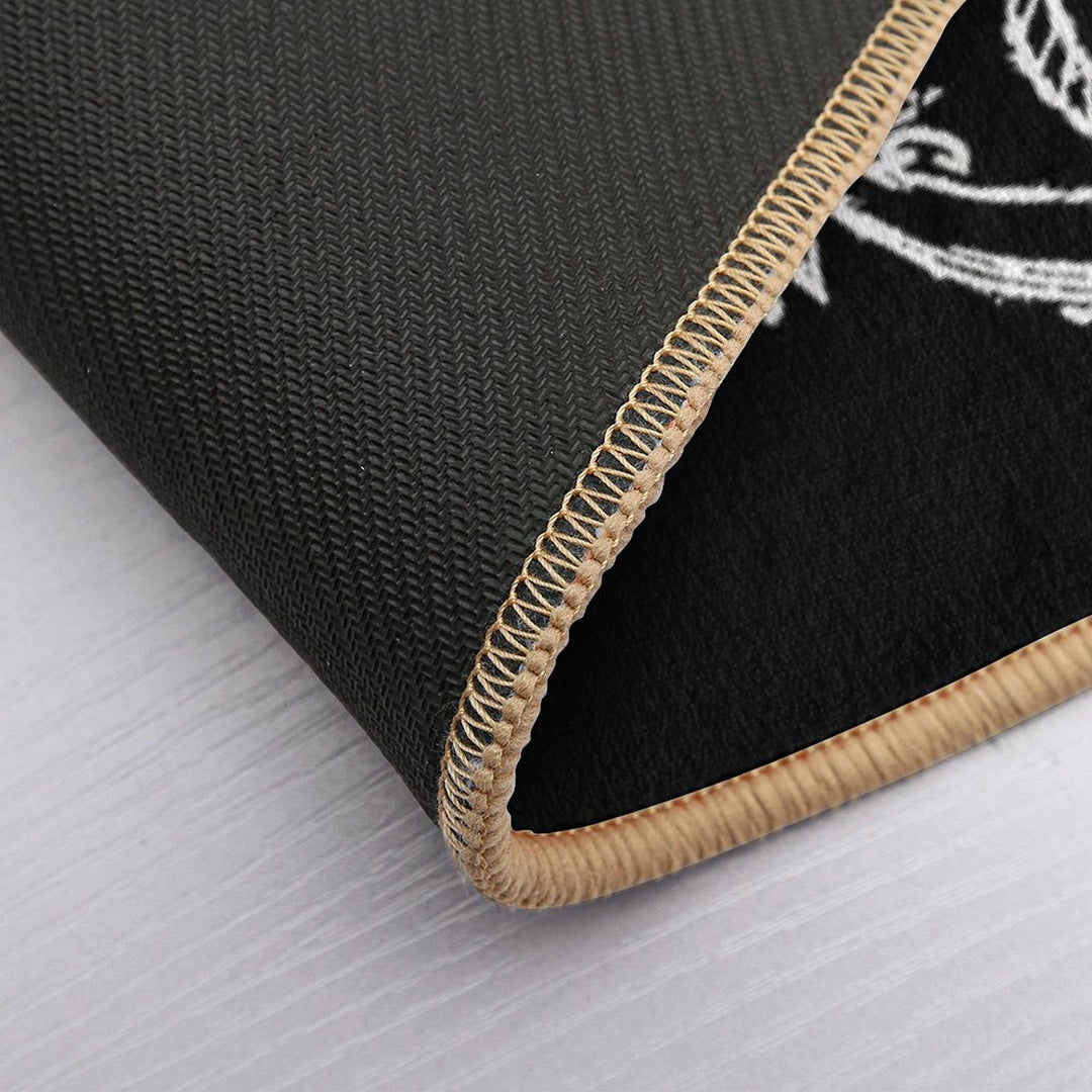 Anker Compass Design Maritime Nautical  Slip-Resistant Bath Mat