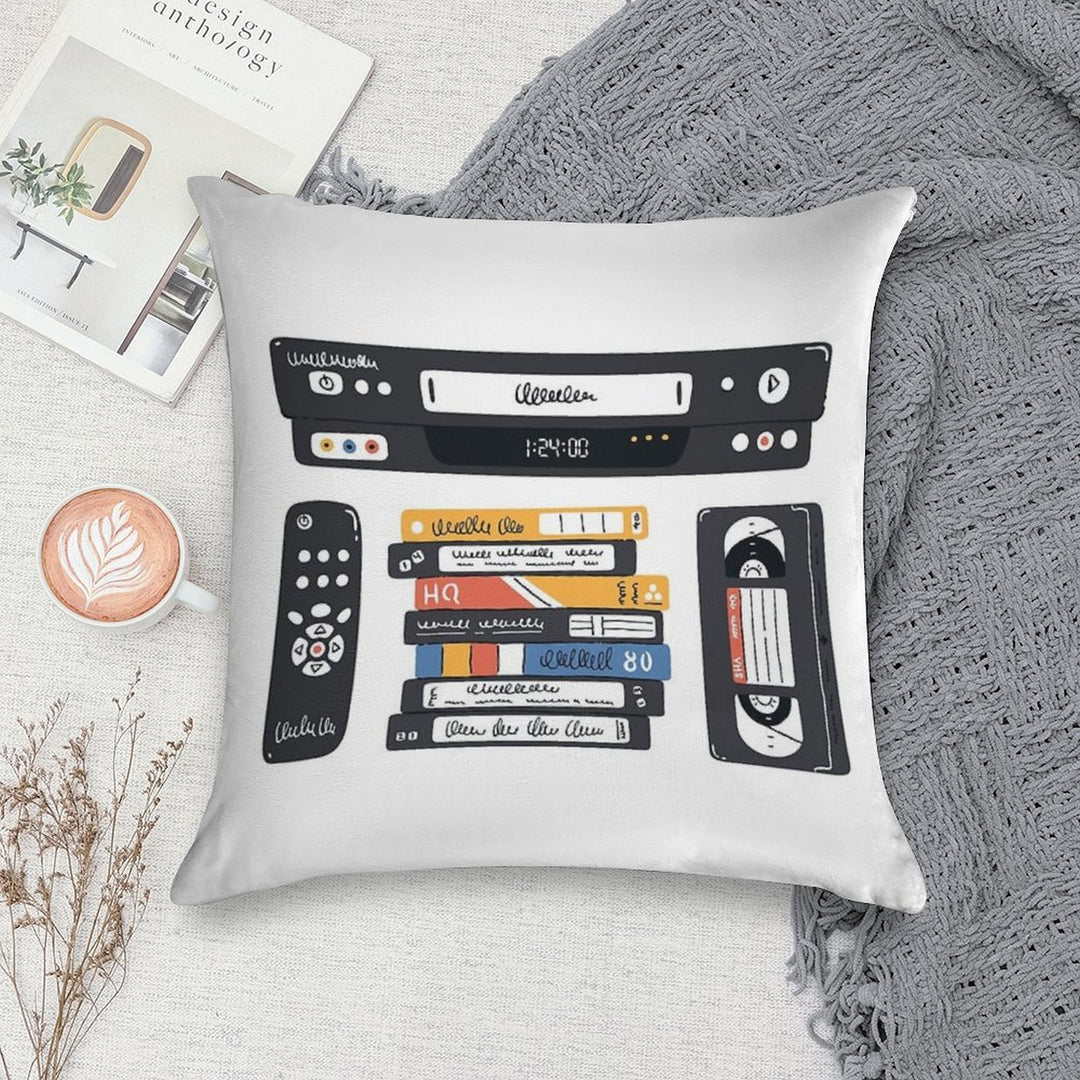 Insert This Side Into Recorder Soft Durable Construction Throw Pillow