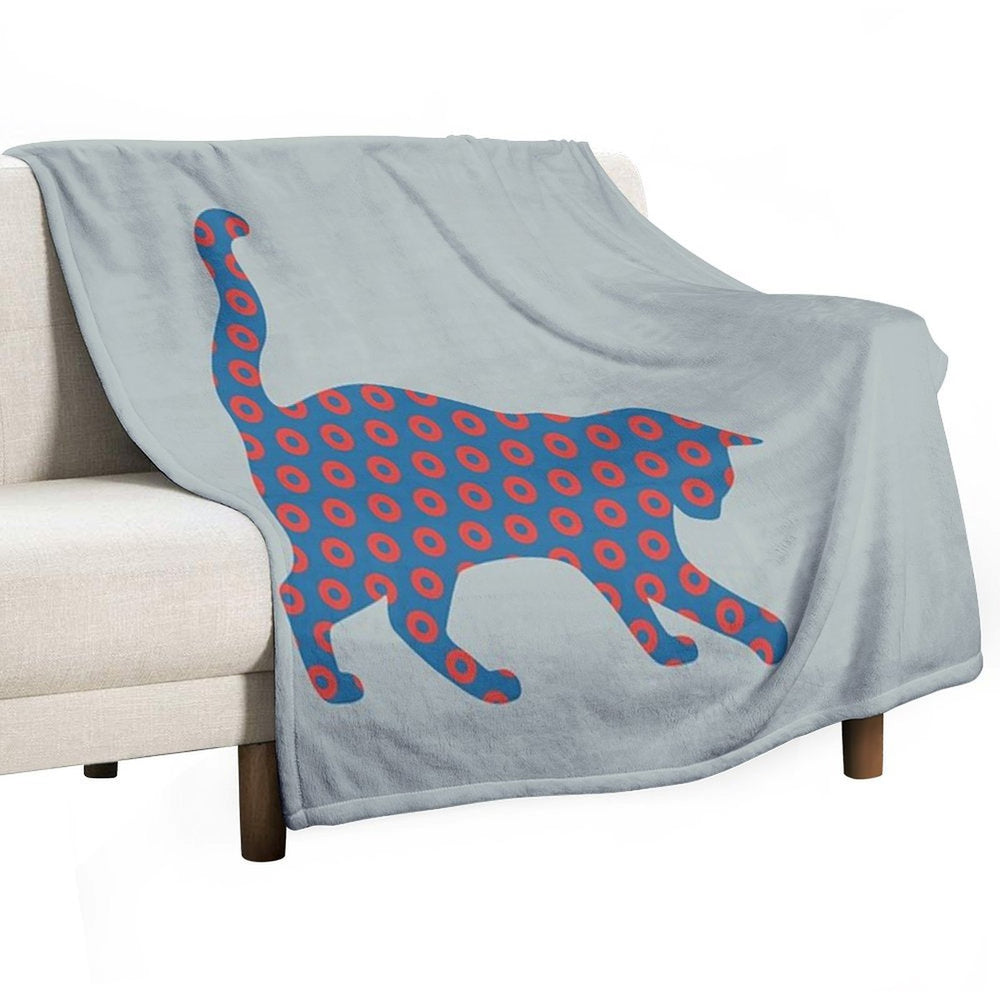 Phish Your Pet Cat Donuts Gift-ready Throw Blanket