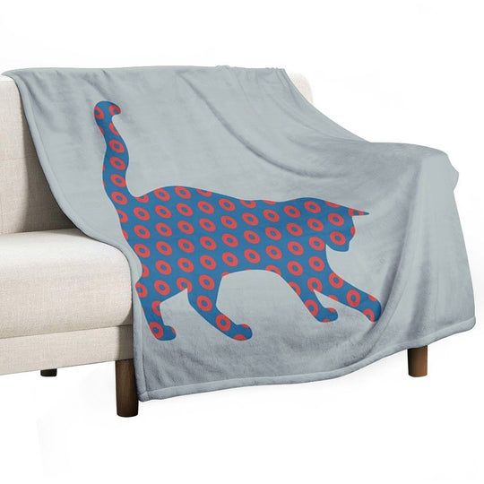 Phish Your Pet Cat Donuts Gift-ready Throw Blanket