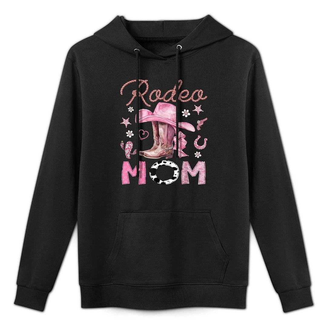 Rodeo Mom Pink CowGirl Coquette Boots Birthday Girl Durable Construction Hoodie