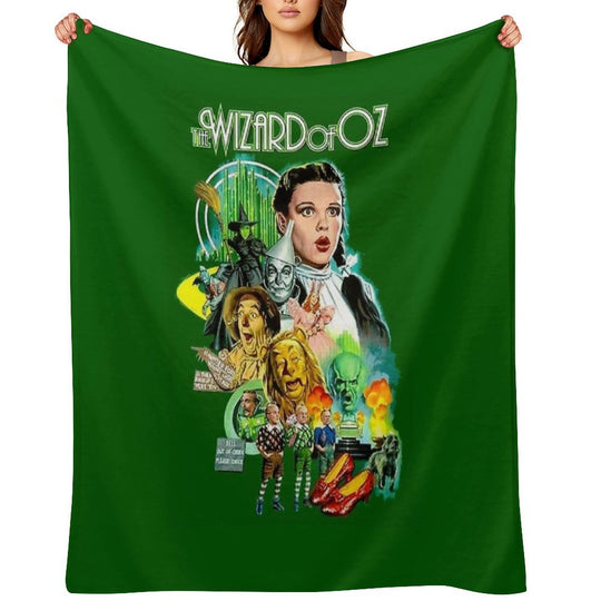 Wizard of OZ Vintage Art Print Premium Throw Blanket
