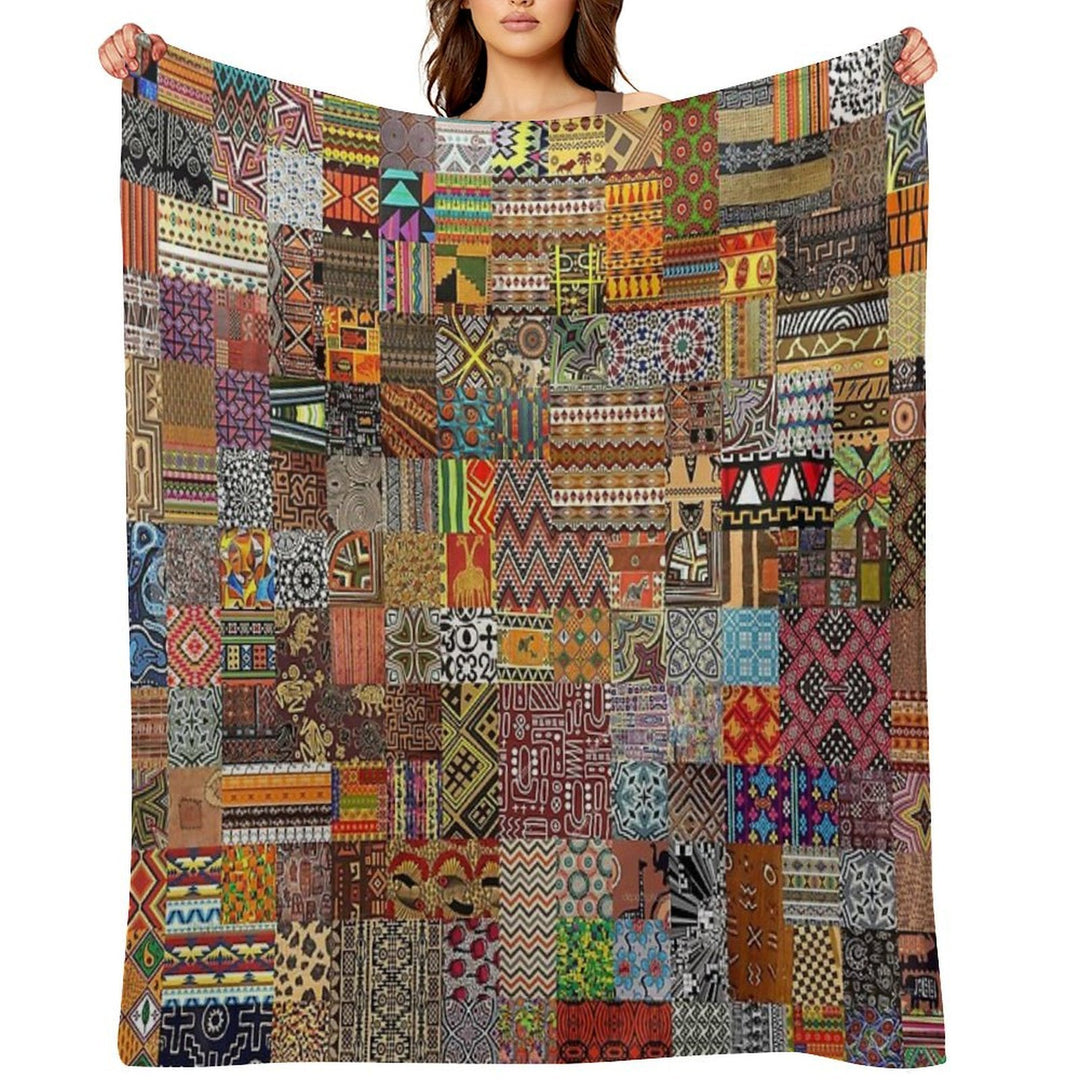 Ethnic Patterns Compact Throw Blanket