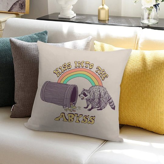 Hiss Into The Abyss Soft Bedroom Essential Throw Pillow