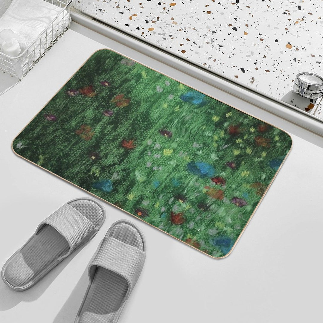FLOWERY MEADOW  Fade-Resistant Bath Mat