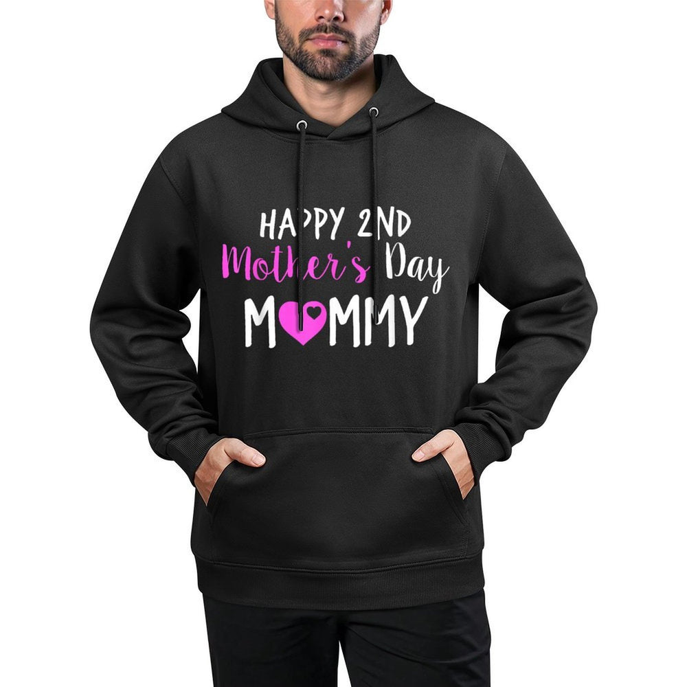 Happy 2nd Mother&#39;s Day Mommy Breathable Fabric Hoodie